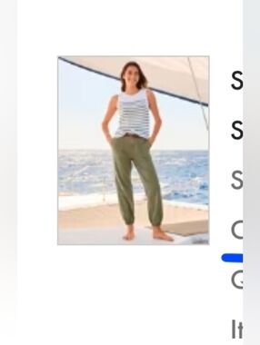 Tommy Bahama Relaxed Olive Button Joggers for Women